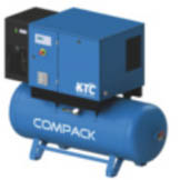 A terra con essiccatore, su serbatoio, su serbatoio con essiccatore