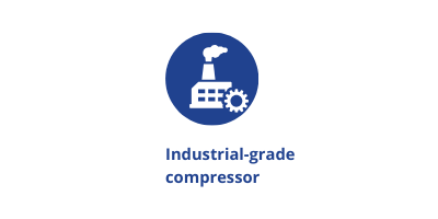 Industrial standards in a compact compressor.