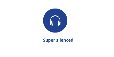 Maximun operating power with minimum noise impact.